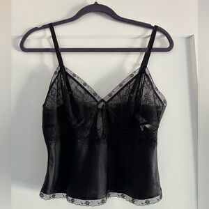 Vintage Victoria's Secret Lace Silk Lingerie Top